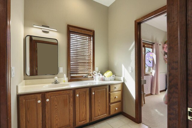 2842 Moelter Dr, Lake Geneva, WI 53147 - bathroom featuring vanity and baseboards