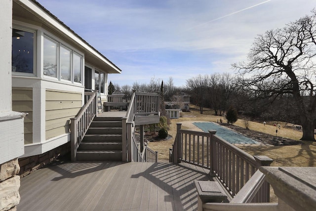 2842 Moelter Dr, Lake Geneva, WI 53147 - wooden terrace featuring stairway