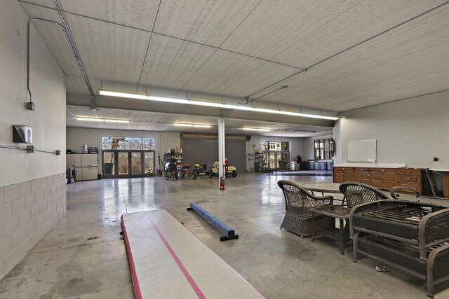 2842 Moelter Dr, Lake Geneva, WI 53147 - garage with concrete block wall