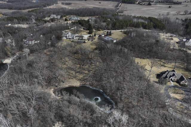 2842 Moelter Dr, Lake Geneva, WI 53147 - bird's eye view featuring a rural view