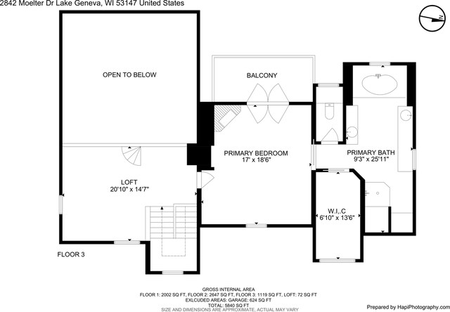 2842 Moelter Dr, Lake Geneva, WI 53147 - floor plan