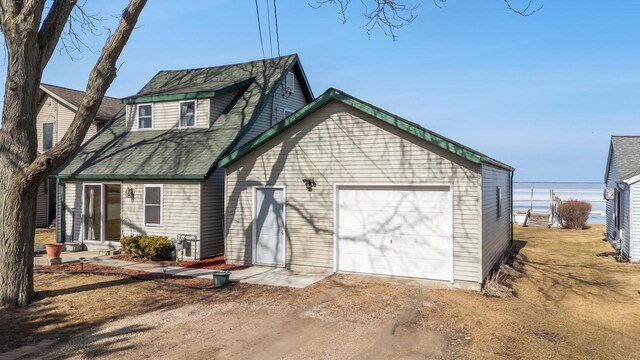 exterior space with dirt driveway
