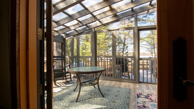 204629 Lake Dr, Rosholt, WI 54473 - sunroom / solarium featuring plenty of natural light