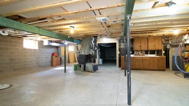 204629 Lake Dr, Rosholt, WI 54473 - view of basement