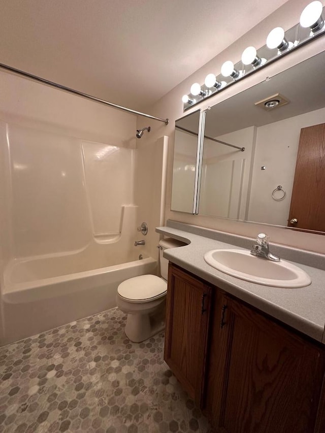 20530 84th Pl, Bristol, WI 53104 - bathroom with washtub / shower combination, toilet, and vanity