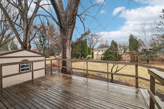 5607 Alben Ave, Mcfarland, WI 53558 - view of wooden terrace