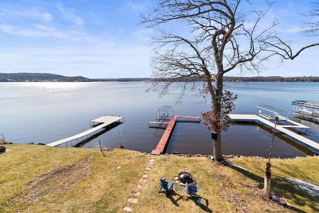 E13609 Idlewild Rd, Merrimac, WI 53561 - dock area featuring a water view