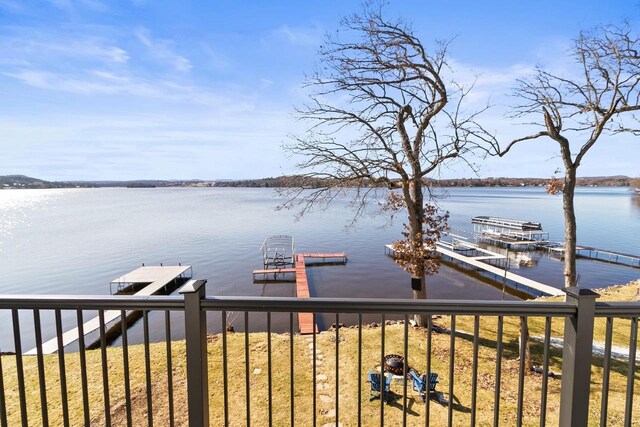 E13609 Idlewild Rd, Merrimac, WI 53561 - property view of water featuring a dock