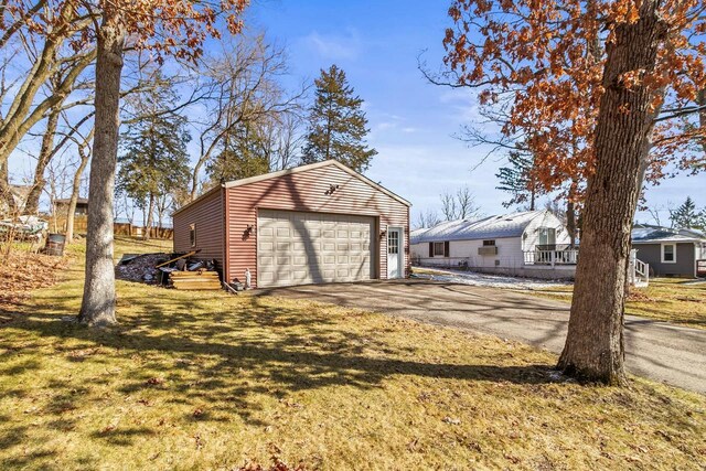 E13609 Idlewild Rd, Merrimac, WI 53561 - detached garage featuring aphalt driveway