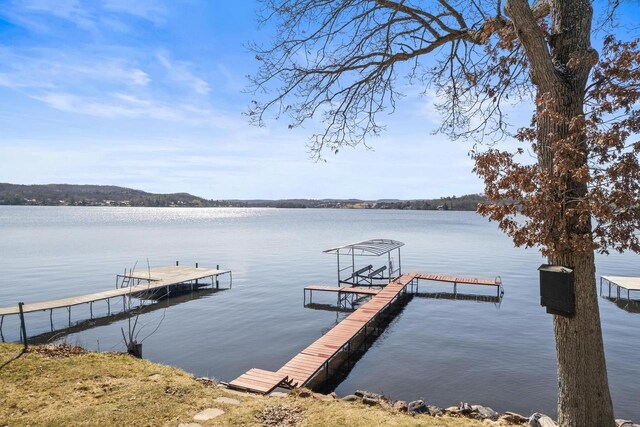 E13609 Idlewild Rd, Merrimac, WI 53561 - dock area featuring a water view