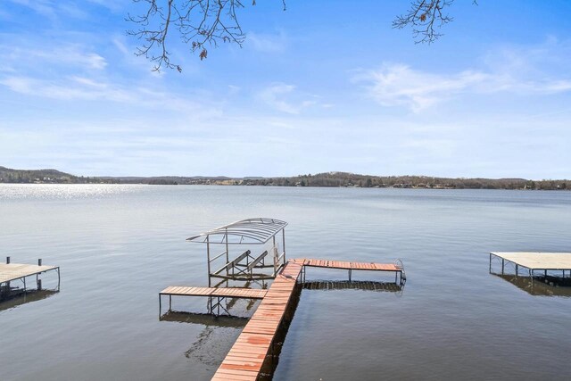 E13609 Idlewild Rd, Merrimac, WI 53561 - view of dock with a water view