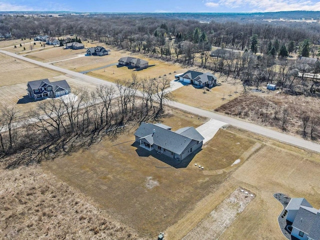 3814 W Fieldwood Dr, Janesville, WI 53545 - bird's eye view featuring a rural view