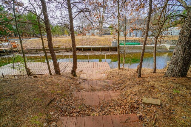 N7957 15th Ave, New Lisbon, WI 53950 - water view with a dock