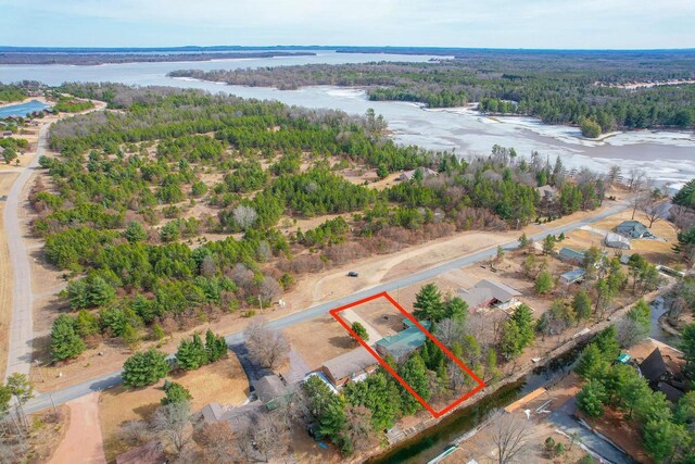 N7957 15th Ave, New Lisbon, WI 53950 - bird's eye view with a view of trees and a water view