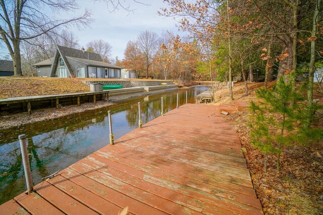 N7957 15th Ave, New Lisbon, WI 53950 - dock area featuring a water view