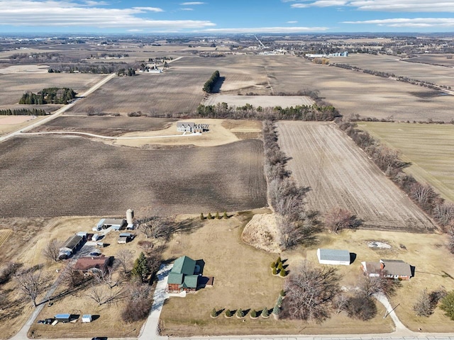 10728 Spring St, Mount Pleasant, WI 53177 - birds eye view of property with a rural view