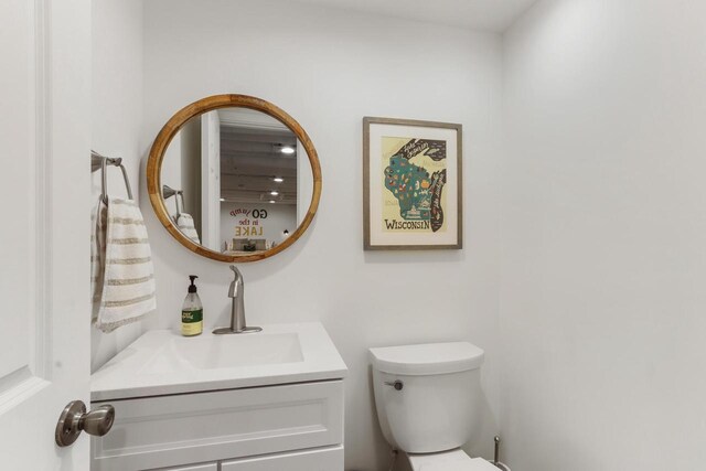 44 Oakwood St, Williams Bay, WI 53191 - bathroom with vanity and toilet