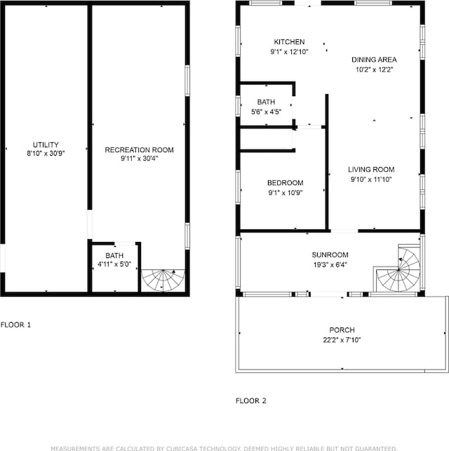 44 Oakwood St, Williams Bay, WI 53191 - property floor plan