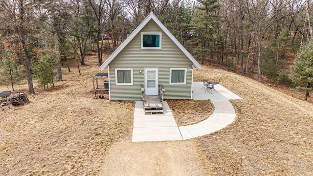 1735 W 19th Ave, Arkdale, WI 54613 - chalet / cabin with a patio area