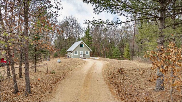 1735 W 19th Ave, Arkdale, WI 54613 - view of road featuring a forest view and driveway