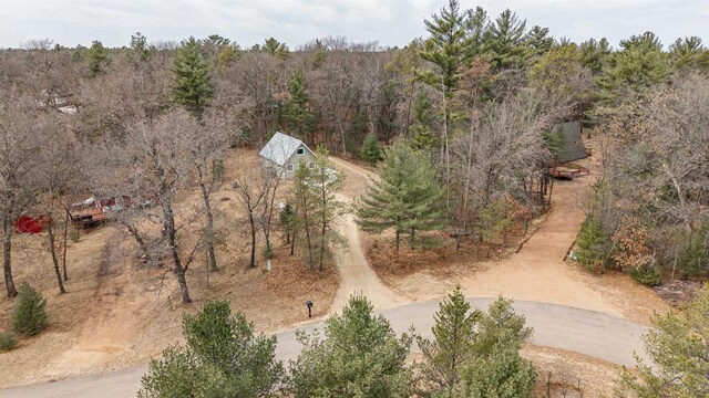 1735 W 19th Ave, Arkdale, WI 54613 - birds eye view of property with a forest view