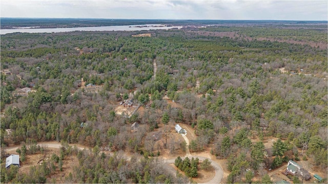 1735 W 19th Ave, Arkdale, WI 54613 - birds eye view of property with a wooded view