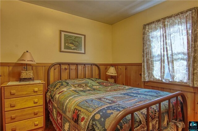 9293 N County Hwy E, Hayward, WI 54843 - bedroom with wainscoting