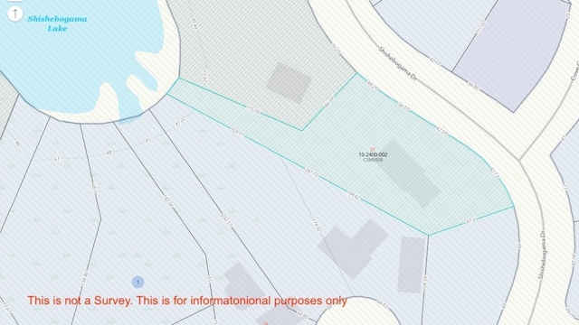 1055 Shishebogama Dr, Minocqua, WI 54548 - map of parcels