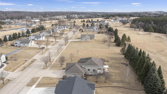 aerial view featuring a residential view