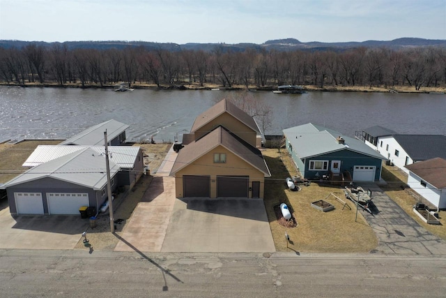 1300 Jack Oak Rd, Cassville, WI 53806 - aerial view with a forest view and a water view