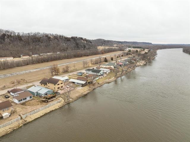 1300 Jack Oak Rd, Cassville, WI 53806 - birds eye view of property with a water view