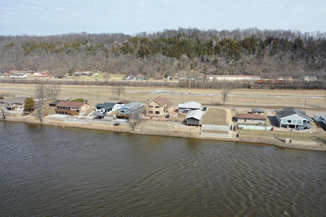 1300 Jack Oak Rd, Cassville, WI 53806 - birds eye view of property with a water view