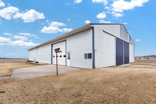 2721 Powder Hill Rd, Slinger, WI 53086 - view of pole building featuring a lawn
