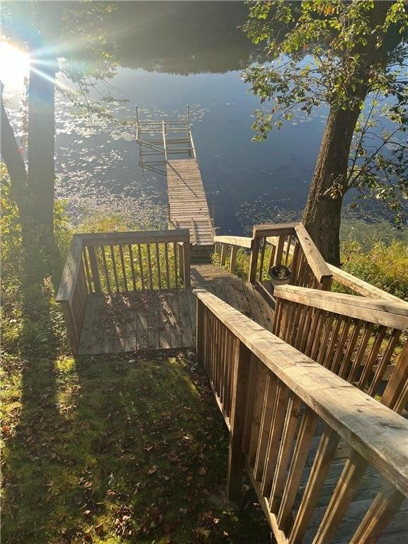 2897 Indian Mound Rd, Luck, WI 54853 - view of dock