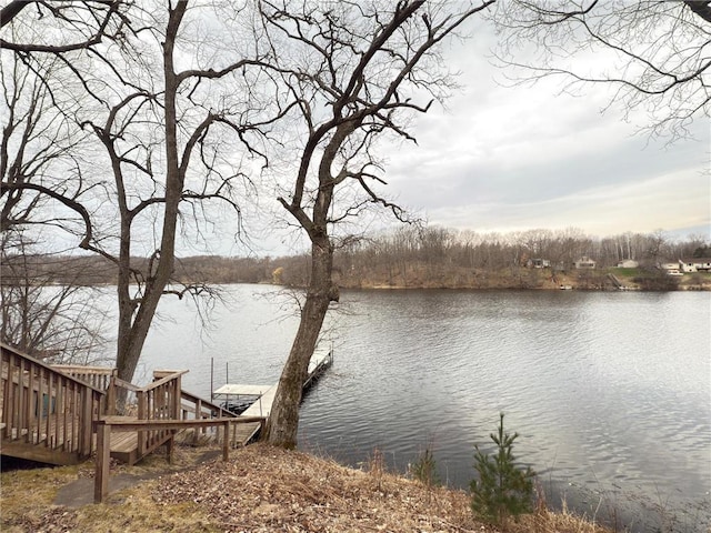 2897 Indian Mound Rd, Luck, WI 54853 - water view with a dock