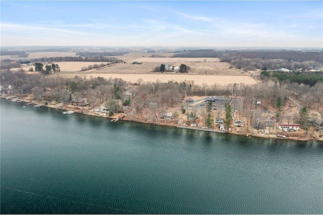 1741A S Deer Lake Cir, Saint Croix Falls, WI 54024 - aerial view with a water view
