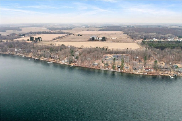 1741A S Deer Lake Cir, Saint Croix Falls, WI 54024 - aerial view with a water view