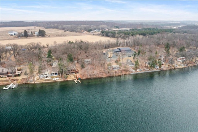 1741A S Deer Lake Cir, Saint Croix Falls, WI 54024 - bird's eye view featuring a water view