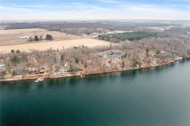 1741A S Deer Lake Cir, Saint Croix Falls, WI 54024 - bird's eye view featuring a water view