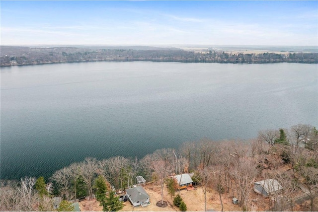 1741A S Deer Lake Cir, Saint Croix Falls, WI 54024 - bird's eye view featuring a water view