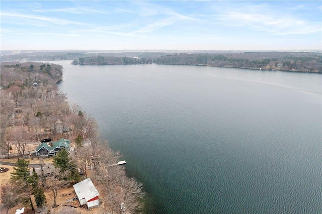 1741A S Deer Lake Cir, Saint Croix Falls, WI 54024 - drone / aerial view with a water view