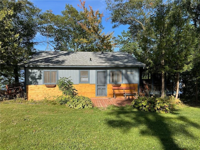 1741A S Deer Lake Cir, Saint Croix Falls, WI 54024 - rear view of house with a lawn