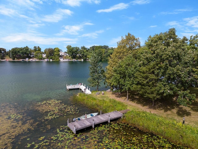 W330N6325 Hasslinger Dr, Nashotah, WI 53058 - view of dock featuring a water view
