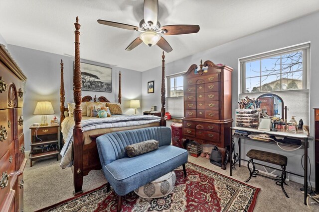 4229 W Howard Ave, Milwaukee, WI 53221 - carpeted bedroom with multiple windows, baseboards, and ceiling fan