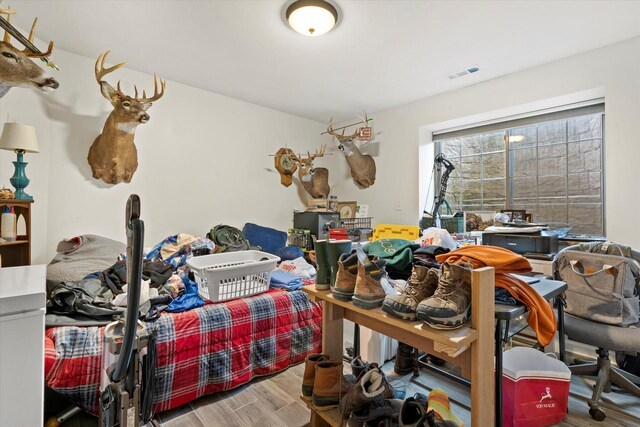 4229 W Howard Ave, Milwaukee, WI 53221 - bedroom featuring visible vents and wood finished floors