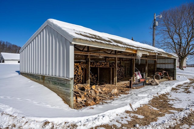 N2547 County Road G, Mauston, WI 53948 - snow covered structure with an outbuilding