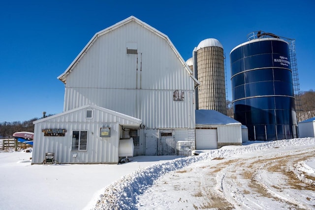 N2547 County Road G, Mauston, WI 53948 - snow covered structure with a barn and an outdoor structure