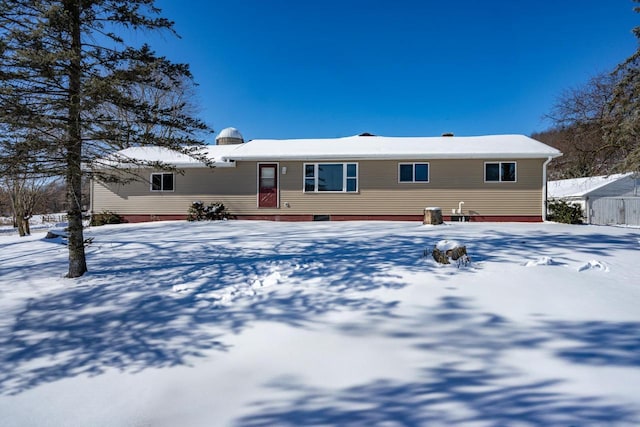 N2547 County Road G, Mauston, WI 53948 - view of snow covered rear of property