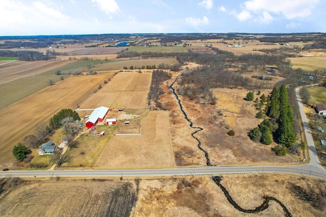 6112 County Road A, Brooklyn, WI 53521 - bird's eye view featuring a rural view