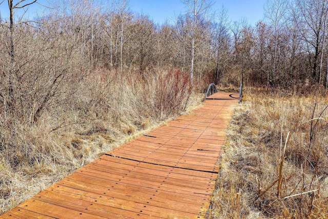 6112 County Road A, Brooklyn, WI 53521 - exterior space featuring a forest view